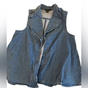 Lane Bryant Jean Swing Vest Size 14/16